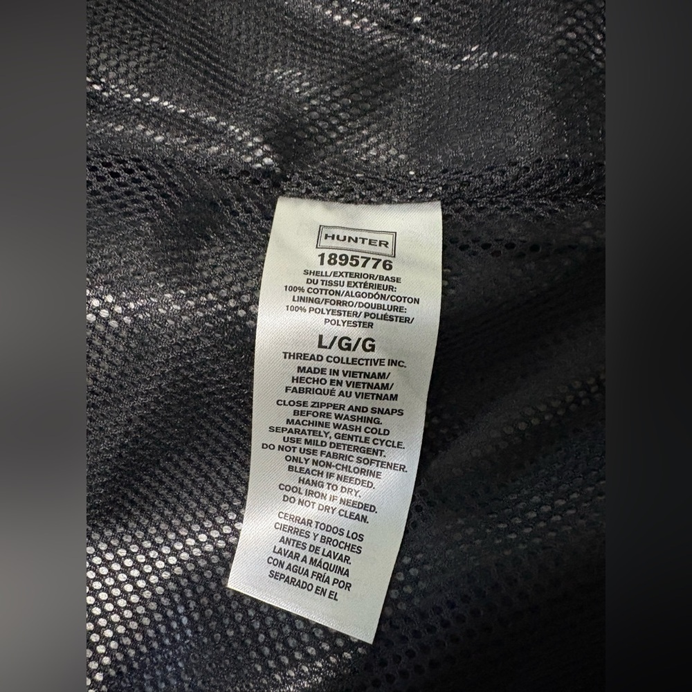 Hunter Black Utility Jacket with Hood - Picture 15 of 15